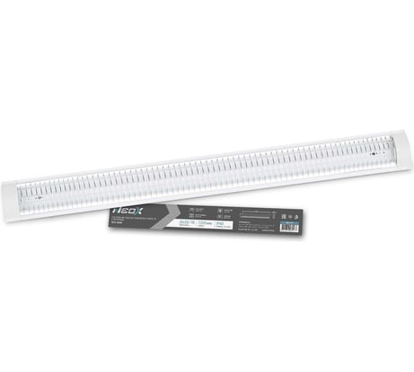 Светильник NEOX под светодиодную лампу SPO-405R 2xLED-Т8-1200 с решеткой G13 1200мм IP40 4690612061177