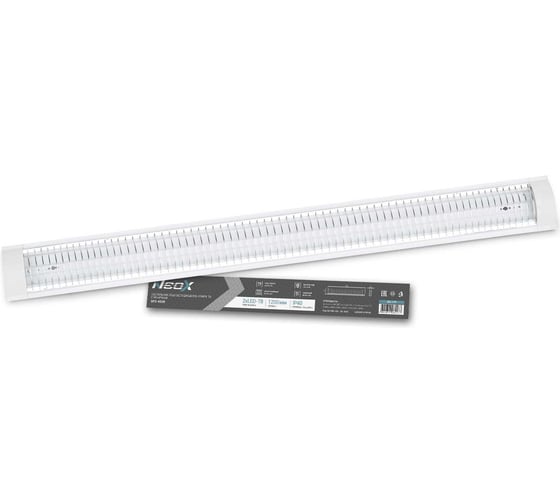 Светильник NEOX под светодиодную лампу SPO-405R 2xLED-Т8-1200 с решеткой G13 1200мм IP40 4690612061177 1