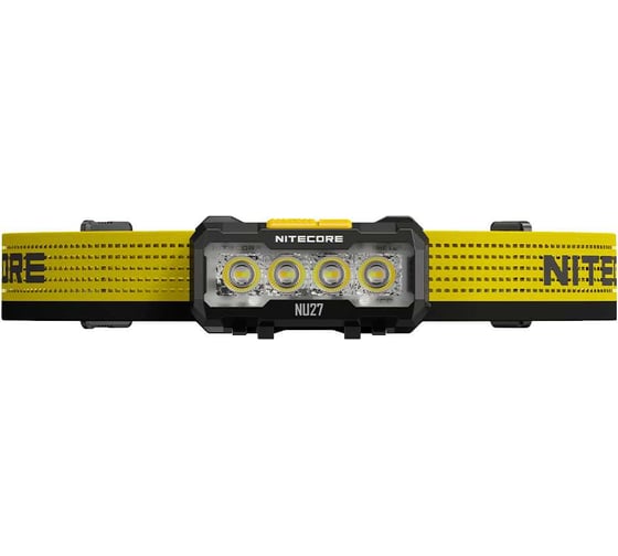 Налобный фонарь NITECORE NU27 Black UHE 600 люмен 57 часов 123 метра З/У USB-C АКБ Li-ion 3.7v 850mAh 0434