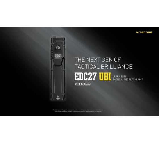 Повседневный фонарь NITECORE EDC27 Uhi 3100 люмен 55 часов 305 метров 1253