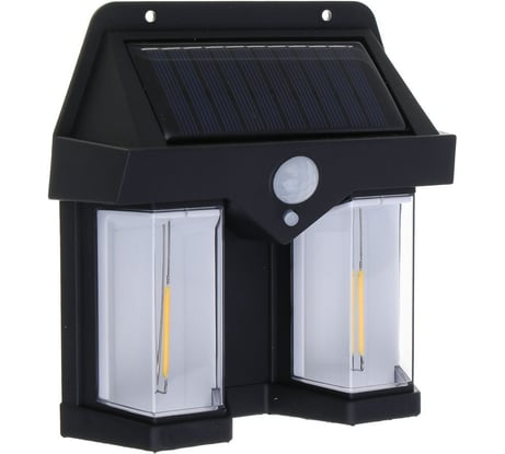 Светильник уличный настенный ЕРМАК вольфрамовая, 3 режима, 800мАч ,пластик, солнечная батарея, 138x46x160 мм 224-104