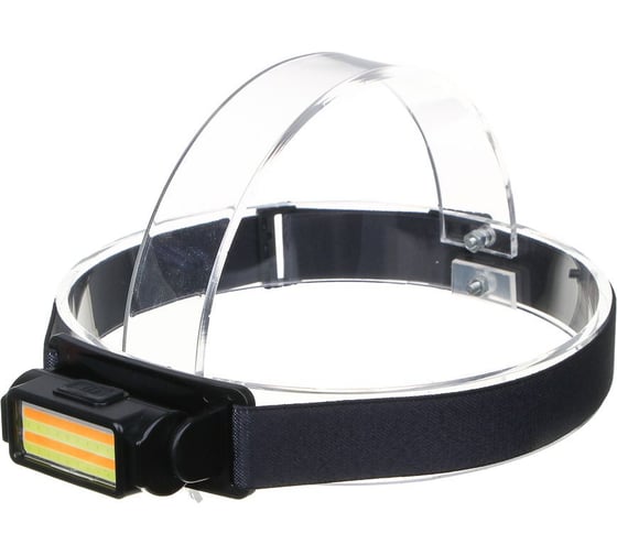 Фонарь налобный ЕРМАК LED+COB, 4 режима, 500мАч, зарядка Туре-С, 80x33x33 мм, пластик, красный свет 221-098