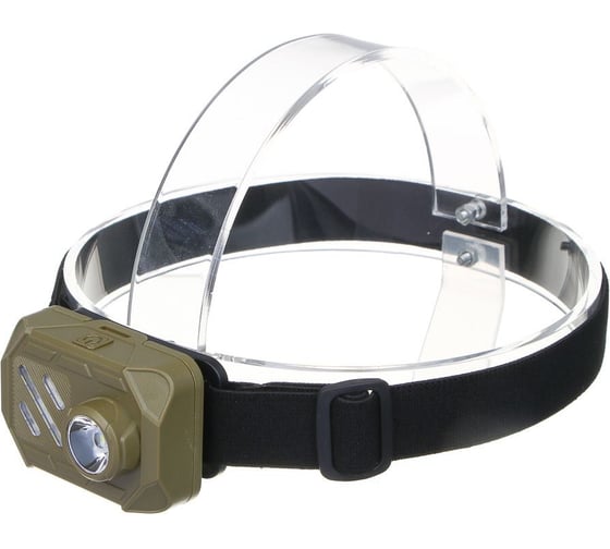 Фонарь налобный ЕРМАК SMD LED, 3 режима, 3хААА, 67x51x40 мм, пластик, красный свет 221-042