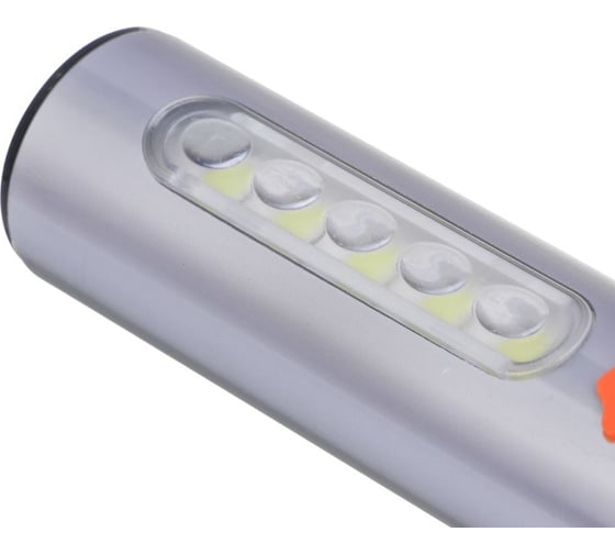 Фонарь рабочий ЕРМАК LED СОВ, 4 режима, 1200мАч, зарядка Type-C, алюминий, пластик, 143x49x29 мм 209-024