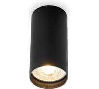 Светильник потолочный IN HOME НПБ-ЦИЛИНДР-GU10 SBM-BL под GU10 55x100мм черный 4690612056289