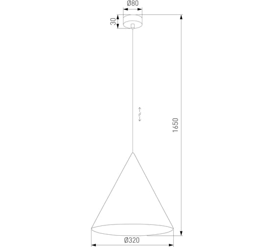 Подвесной светильник TK Lighting 10038 Cono коричневый a068512
