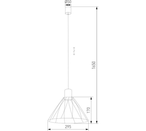 Подвесной светильник TK Lighting 10160 Modesto черный a068665