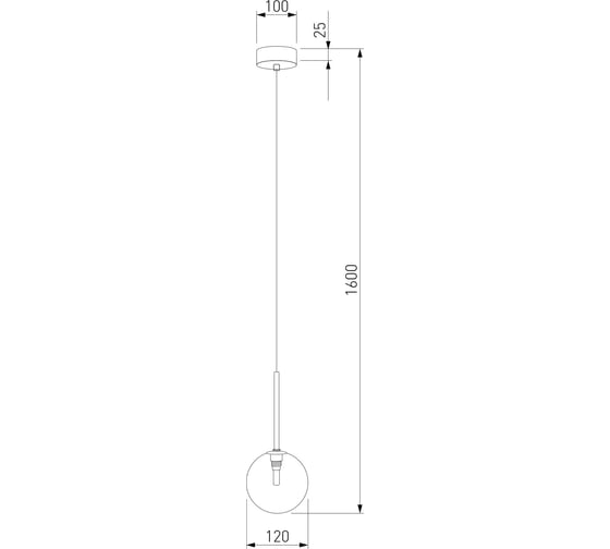 Подвесной светильник TK Lighting со стеклянным плафоном 5941 Nilos золото a068677