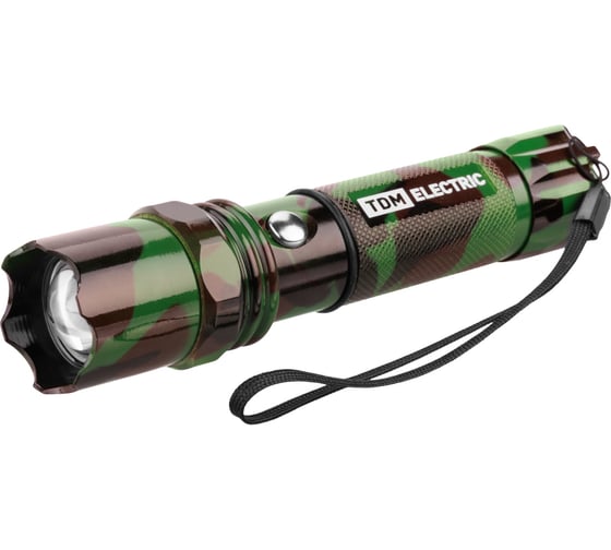 Фонарь TDM ELECTRIC Тактика 4, аккум., 1 LED 5 Вт CREE, 170 лм, алюм., фокус., 1х18650, SQ0350-0053