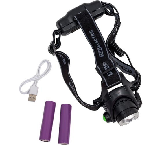Фонарь TDM ELECTRIC Налобный 8 аккумуляторный, 3Вт 1 светодиод CREE, Li-Ion 2x18650 2 Ач, SQ0350-0047