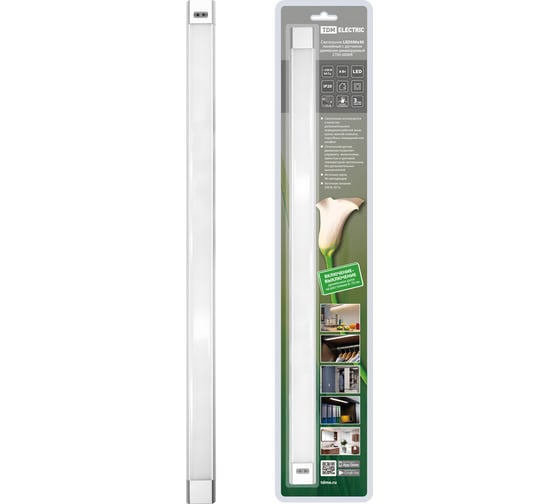Светильник TDM ELECTRIC LED500х30 линейный, 8 Вт, 230 В, датчик движения, диммер, 2700-6000К, SQ0329-3606 1