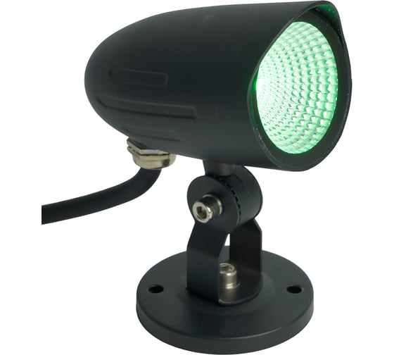 Светодиодный светильник тротуарный (грунтовый) FERON SP2713 7W зеленый 85-265V IP65, 51765