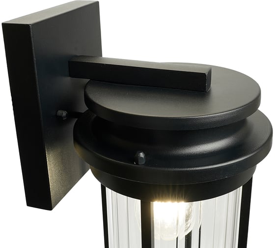 Светильник садово-парковый FERON PL781 на стену вниз 40W 220-240V E27, черный 51838