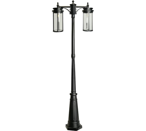 Светильник садово-парковый FERON PL788 столб 2х40W 220-240V E27, черный, 51841