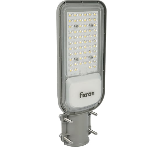Уличный консольный светодиодный светильник FERON SP3040, 80W, 5000К, 9600Lm, серый, 41549