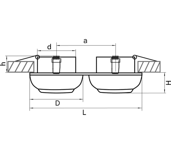 Встраиваемый светильник Lightstar OCULA 011827