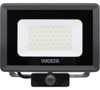 Светодиодный прожектор Wolta 50Вт 5700К Холодный белый свет IP65 с датчиком движения 4500 лм WFL-50W/06S