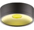 Светильник Gauss Overhead накладной цилиндр 12W 770lm 4000K 170-240V IP20 140х50мм черный золото LED 1/30 HD040 1