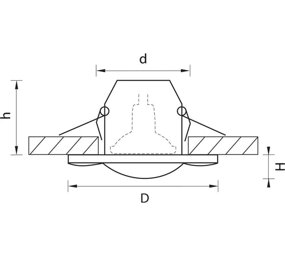 Встраиваемый светильник Lightstar DIFESA PIANO 006880