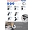 Трековый светильник на шинопровод FERON GU10, однофазный AL162, 50W, 230V, черный 41596 8