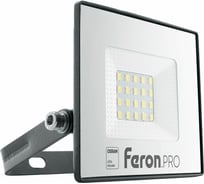 Светодиодный многоматричный прожектор FERON LL-1000, 20W, 6400К, 1600Lm, IP65, 20хOSRAM чёрный 41538