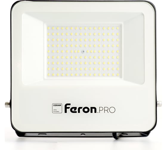 Светодиодный многоматричный прожектор FERON LL-1000, 100W 6400К 12000Lm, IP65, 90хOSRAM чёрный 41541