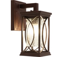 Садово-парковый светильник FERON серии «Лион», PL651 60W, E27, IP44, коричневый, 4-х гранник 11649