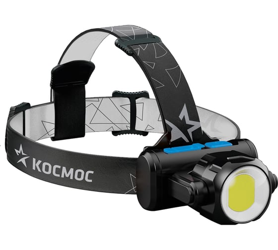 Светодиодный налобный фонарь КОСМОС 3Вт XPE, 5Вт COB, 1200Mah LI-On, зарядка Micro USB KOCH5WLi-On