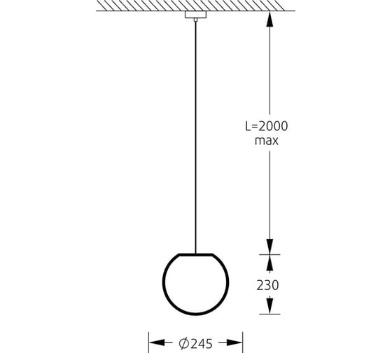 Подвесной светильник m3light SPHERE E14 25см IP40 3000K 13123010