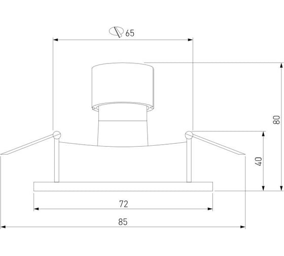 Встраиваемый светильник Elektrostandard 111 MR16, черный a053336