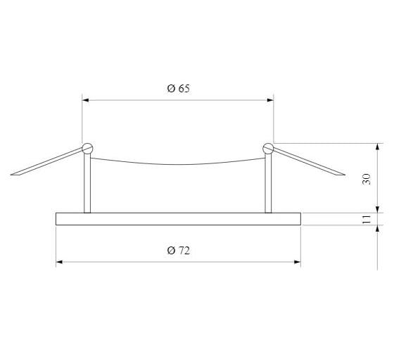 Встраиваемый светильник Elektrostandard 111 MR16, серебро a053335