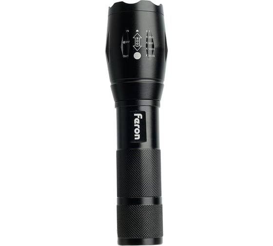 Ручной фонарь FERON с аккумулятором TH2400 USB ZOOM 137x40x40мм, алюминий 41682