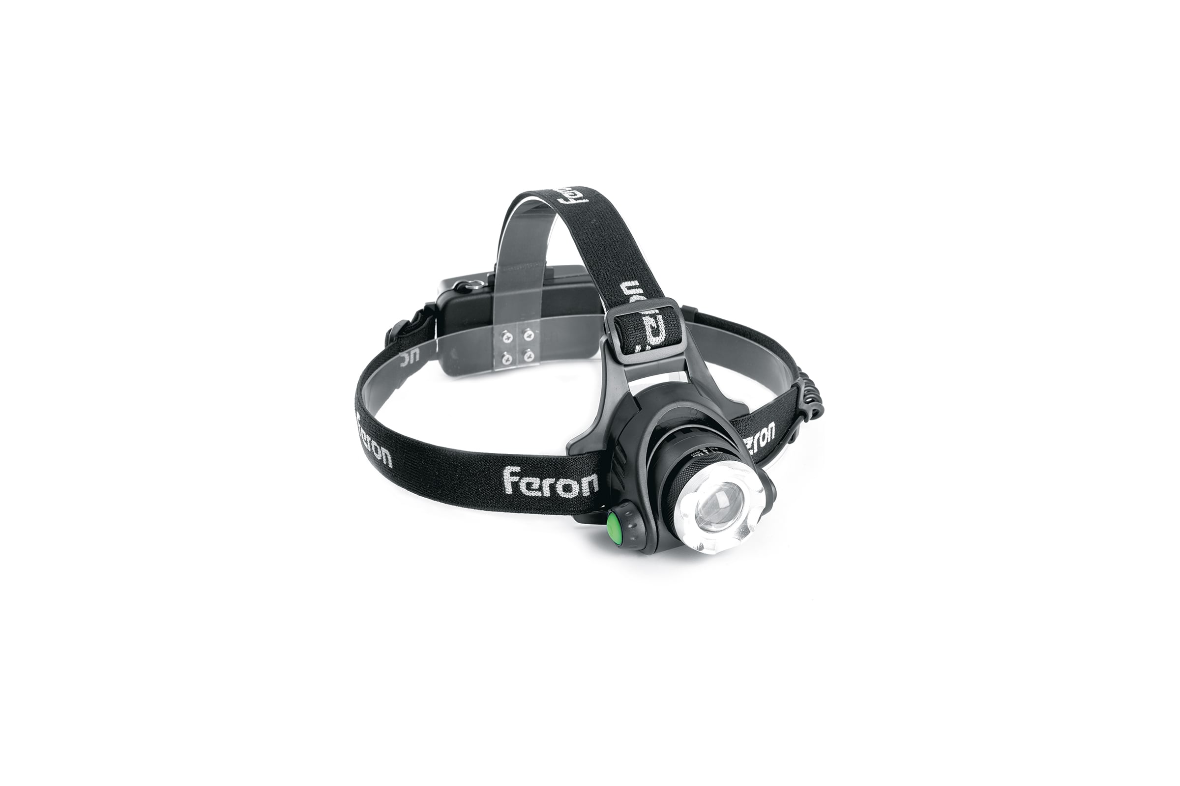 НалобныйфонарьFERONZOOMсаккумуляторомTH23055W2x18650IP44пластик-алюминий41709