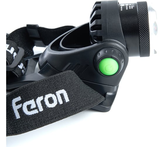 Налобный фонарь FERON ZOOM с аккумулятором TH2305 5W 2x18650 IP44 пластик-алюминий 41709