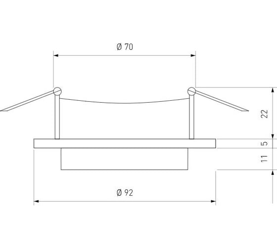 Встраиваемый светильник Elektrostandard 116 MR16, золото, белый a053346
