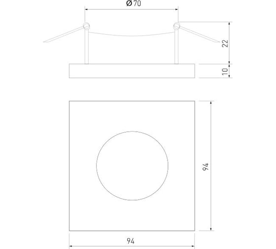 Встраиваемый светильник Elektrostandard 119 MR16, черный a053351