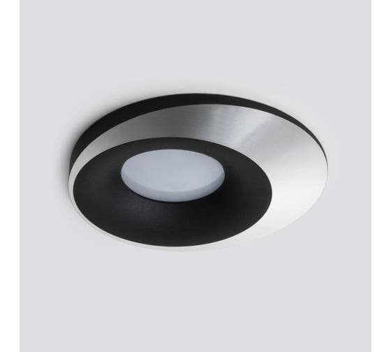 Встраиваемый светильник Elektrostandard 124 MR16, черный, серебро a053358
