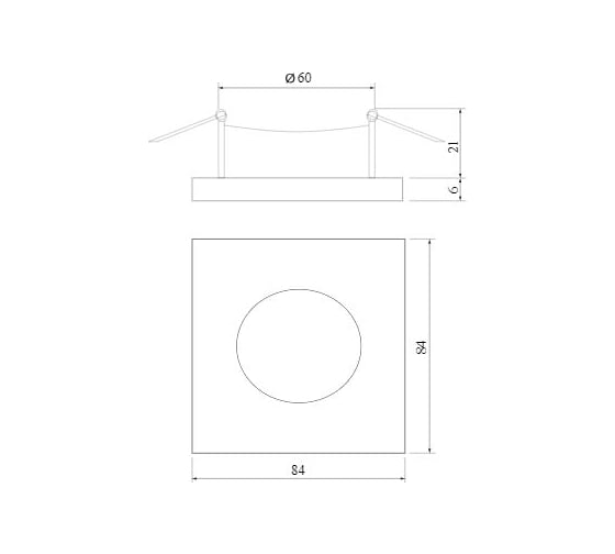 Встраиваемый светильник Elektrostandard 126 MR16, черный матовый a053362