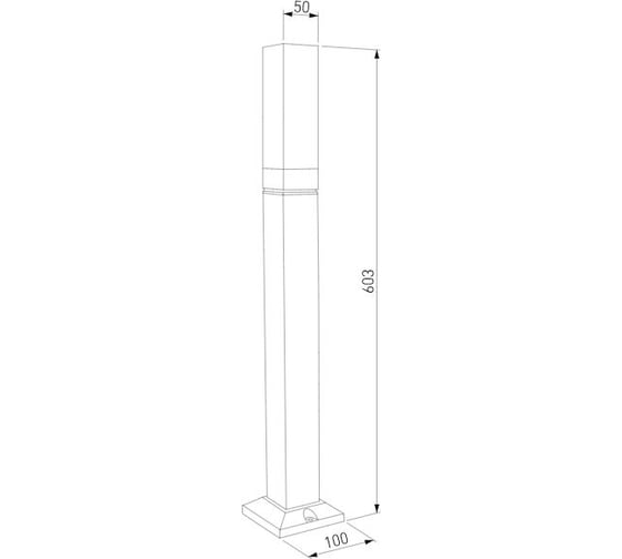 Садово-парковый светильник Elektrostandard 1537 TECHNO LED со светодиодами серый a052861