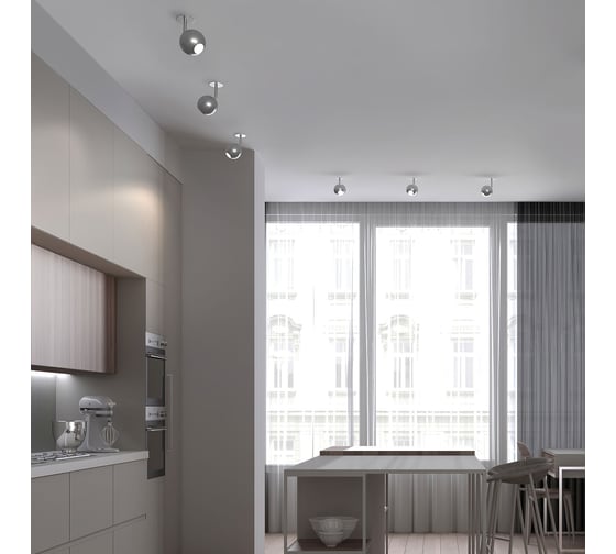 Встраиваемый светильник Elektrostandard 9925 LED, 8W, 4200К серебро a053736