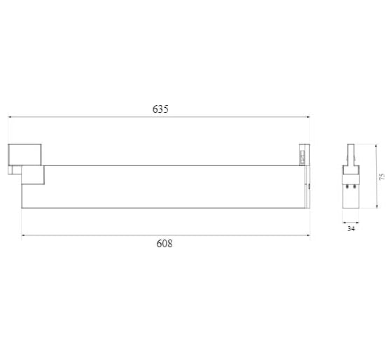 Потолочный светодиодный светильник Elektrostandard LTB55 X-Line черный матовый 28W 4200K a052446