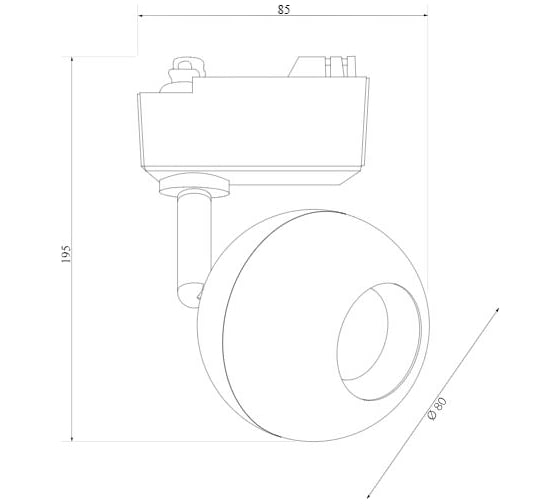 Потолочный светодиодный светильник Elektrostandard LTB76 Ball, белый 8W 4200K (LTB76) однофазный a053740