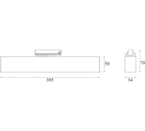Потолочный светодиодный светильник Elektrostandard LTB53 X-Line белый матовый 10W 4200K a052443