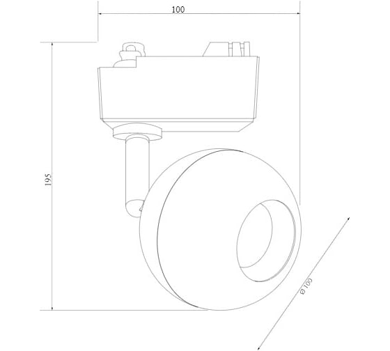 Потолочный светодиодный светильник Elektrostandard LTB77 Ball, белый 12W 4200K однофазный a053742