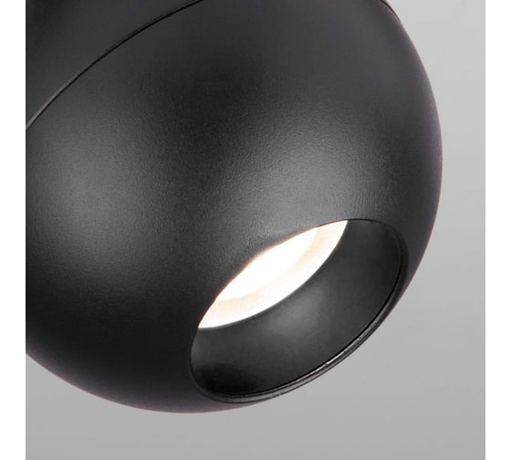 Потолочный светодиодный светильник Elektrostandard LTB77 Ball, черный 12W 4200K (LTB77) однофазный a053743
