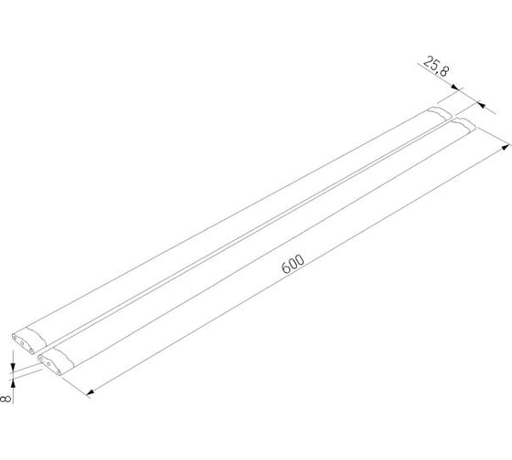 Стационарный светодиодный светильник Elektrostandard LTB75 с выключателем Led Stick 12W 4000К a053403