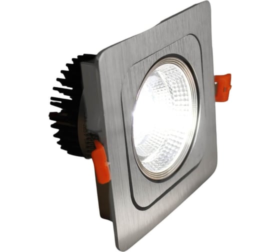 Встраиваемый точечный светильник Lumina Deco Fostis LDC 8065-SS-10WCOB-L120хW120 SL