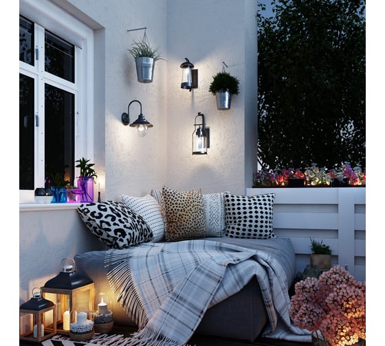 Ландшафтный настенный светильник ODEON LIGHT KALPI стекло, E27, 1х60W 4835/1W