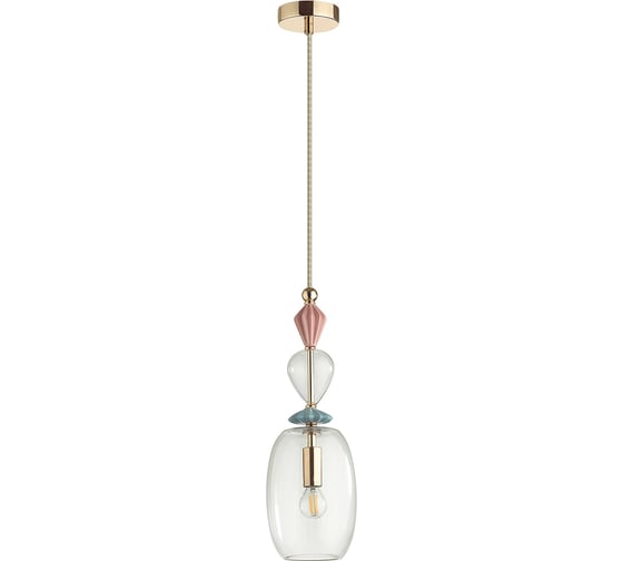 Подвес ODEON LIGHT, стекло E14 1*40W BIZET 4855/1B 1