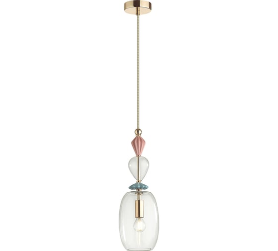 Подвес ODEON LIGHT, стекло E14 1*40W BIZET 4855/1B